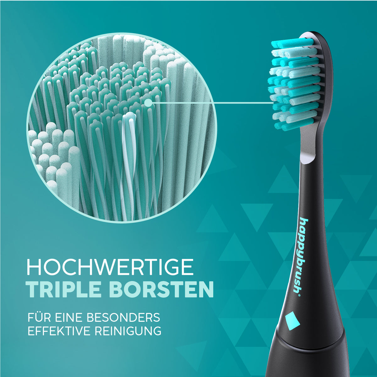 Eco Vibe 3+ Replacement Brush Heads | Black-Mint
