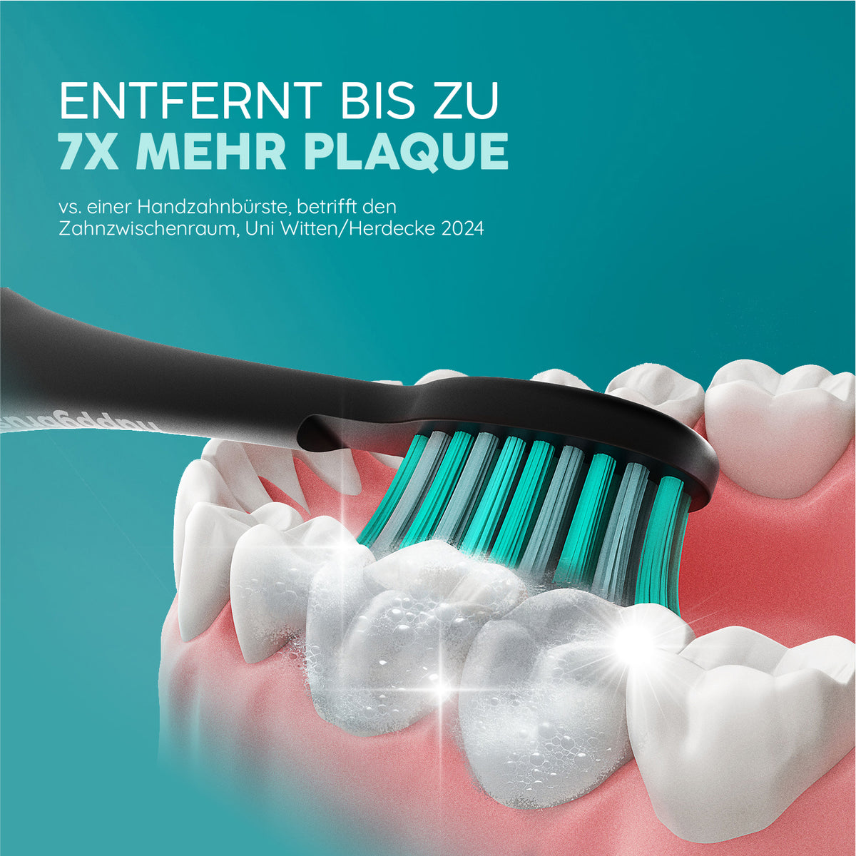 Eco Vibe 3+ Replacement Brush Heads | Black-Mint